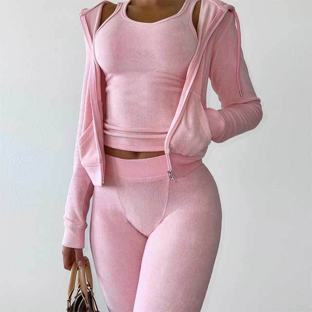 Velvet Fall Jogging Suit