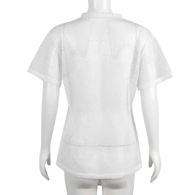 Hollow Out Mesh T Shirts