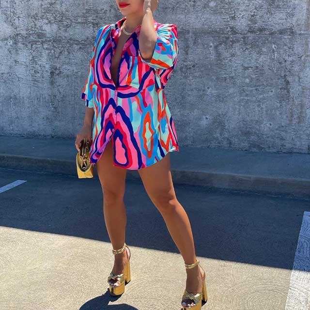 Printed Casual Shirt Top