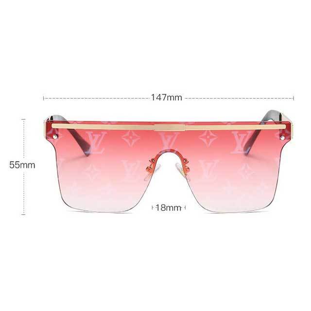Gradient Fashion Letter Sunglasses