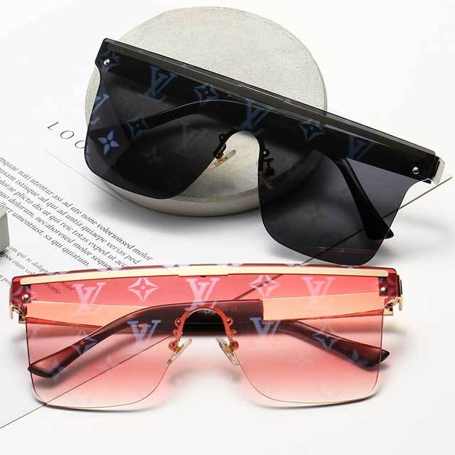 Gradient Fashion Letter Sunglasses