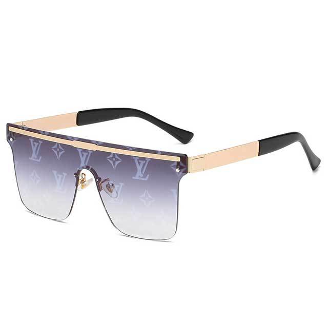 Gradient Fashion Letter Sunglasses