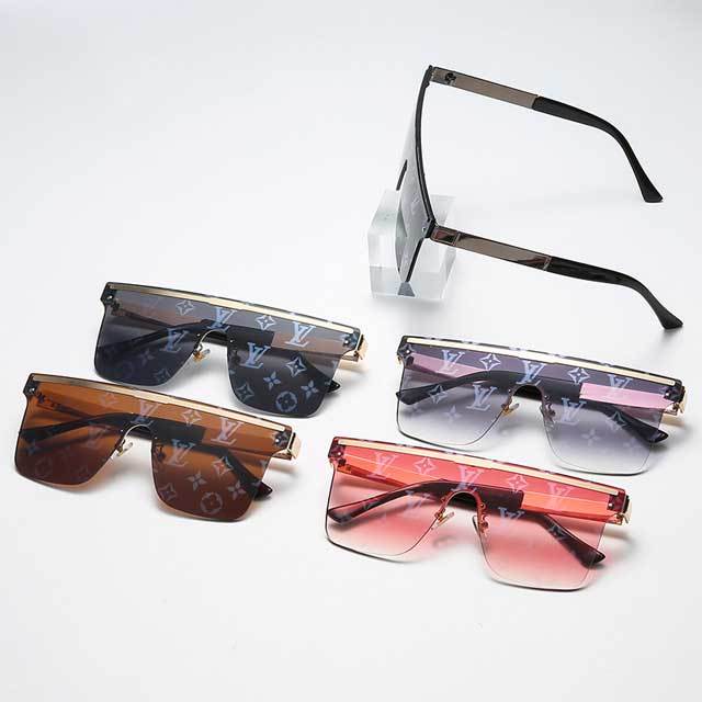 Gradient Fashion Letter Sunglasses