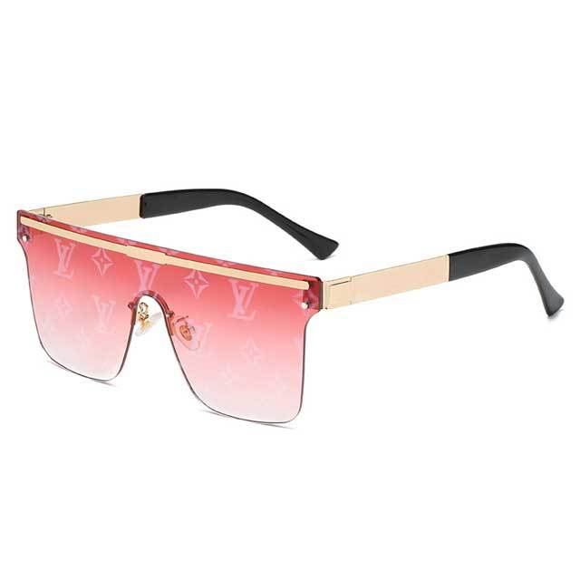 Gradient Fashion Letter Sunglasses