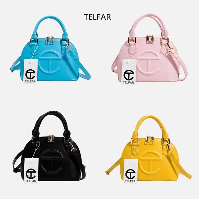 Candy Color Leather Embossing Hand Bag