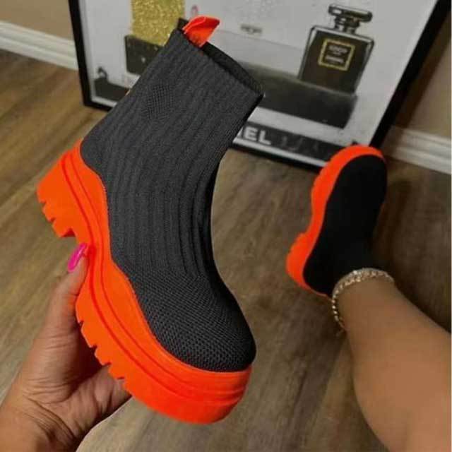 Knit Casual Boots