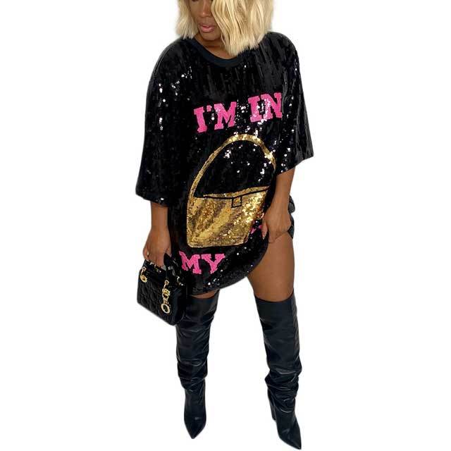 Chic Design Sequin Dress