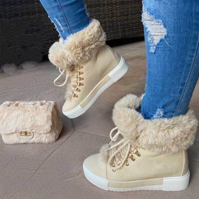 Fuzzy Short Snow Boots