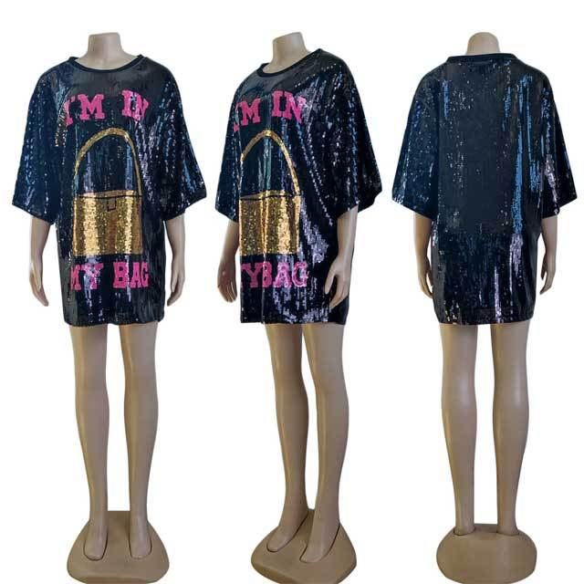 Chic Design Sequin Dress