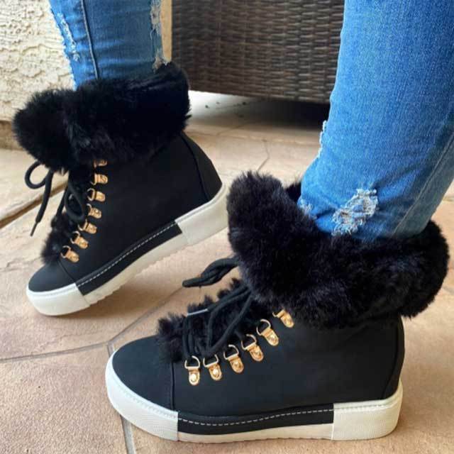 Fuzzy Short Snow Boots