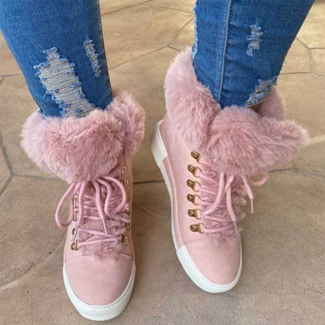 Fuzzy Short Snow Boots