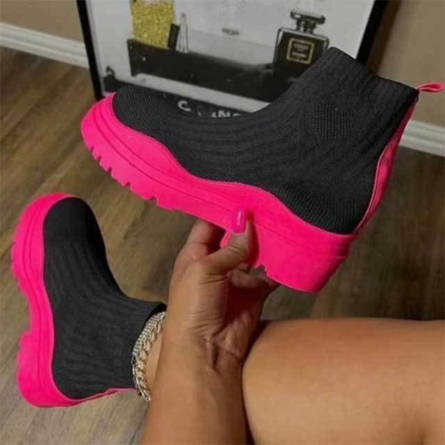 Knit Casual Boots