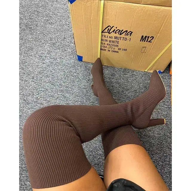 Knit Over Knee Boots