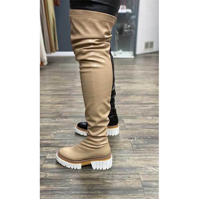 Leather Over Knee Boots