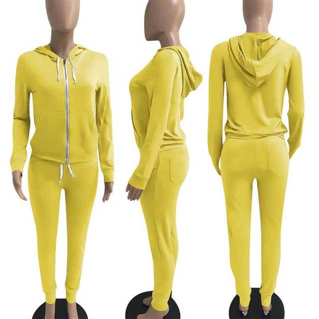 Hoodie Top Casual Jogging Suit