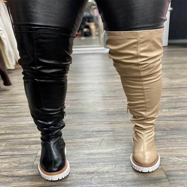 Leather Over Knee Boots