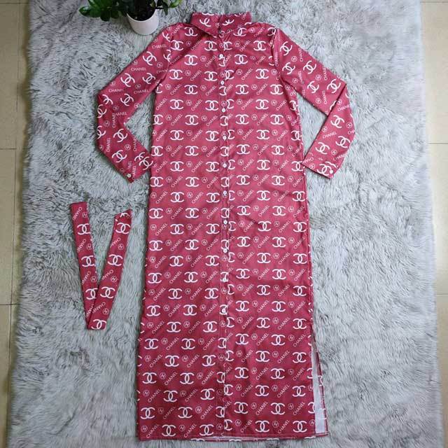 Letter Print Shirt Dress