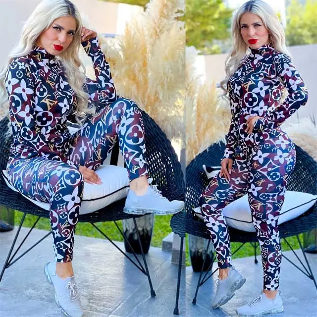 Printed Casual Jogger Set