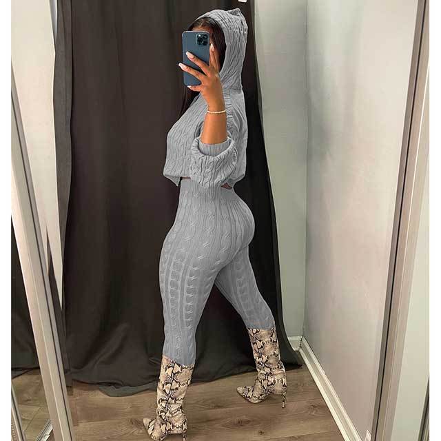 Knit Sweater Pants Set