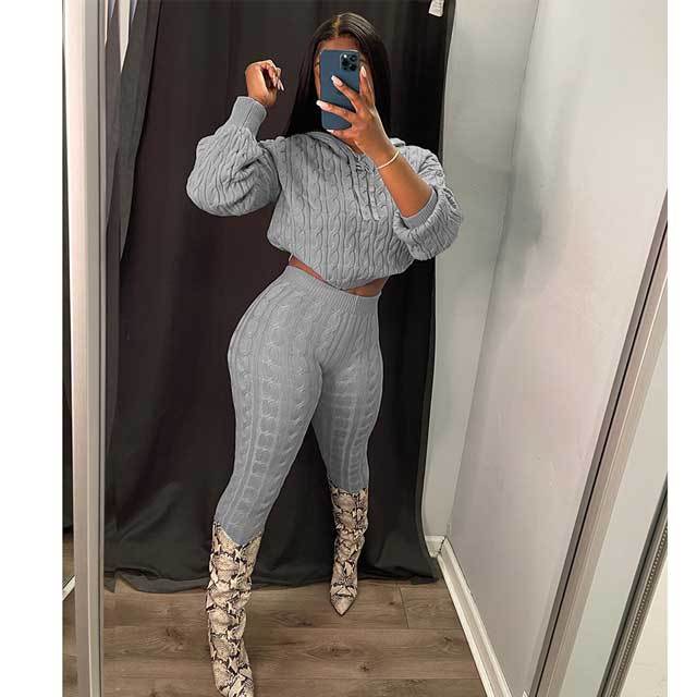 Knit Sweater Pants Set