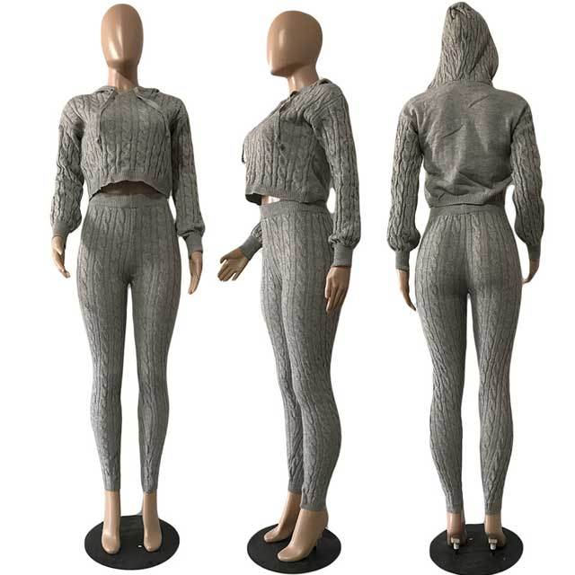 Knit Sweater Pants Set