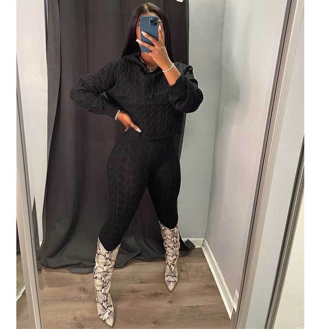 Knit Sweater Pants Set