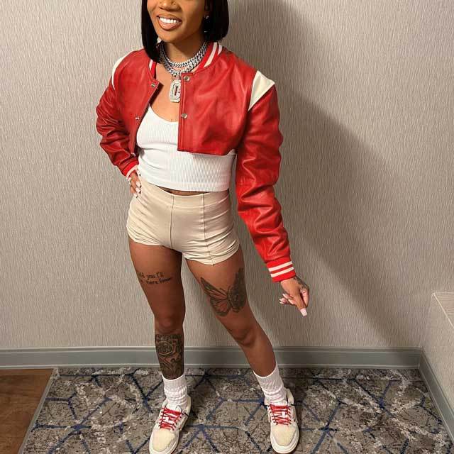 Letter Crop Jacket