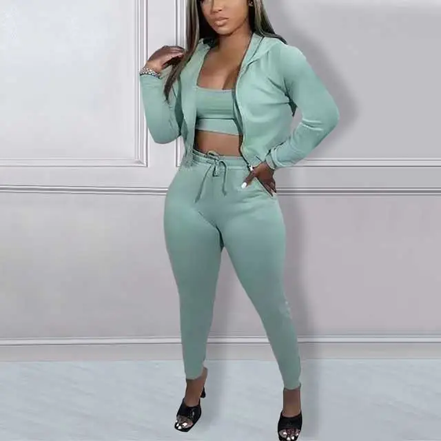 Basic Casual 3 Piece Jogging Suit