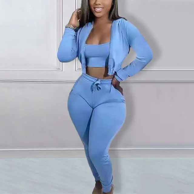 Basic Casual 3 Piece Jogging Suit