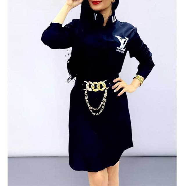 Embroidery Casual Shirt Dress