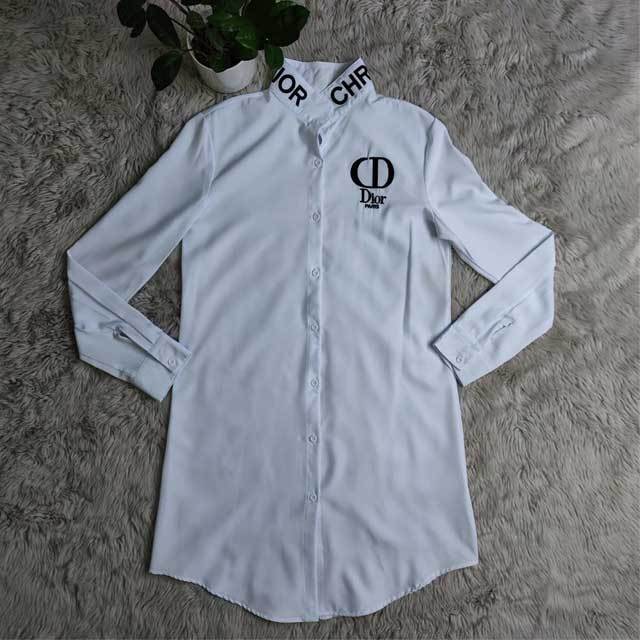 Embroidery Casual Shirt Dress