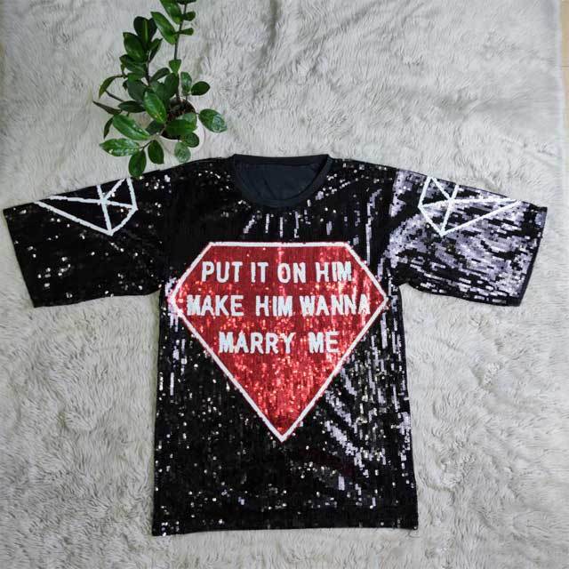 Letter Design Sequin Dress
