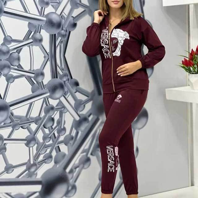 Printed Hooded Top Pants Set