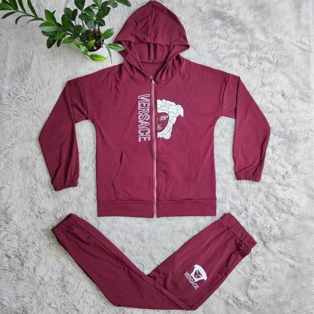 Printed Hooded Top Pants Set