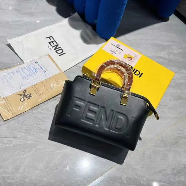 Letter Design Leather Hand Bag