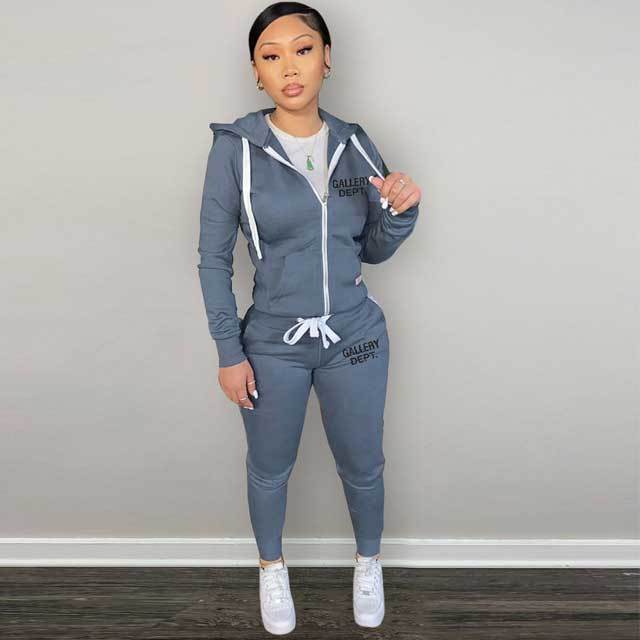 Letter Print Casual Jogging Suit