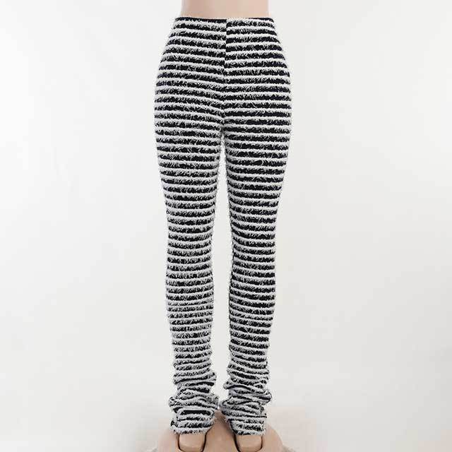 Knit High Waist Casual Pant