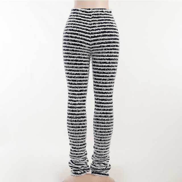 Knit High Waist Casual Pant