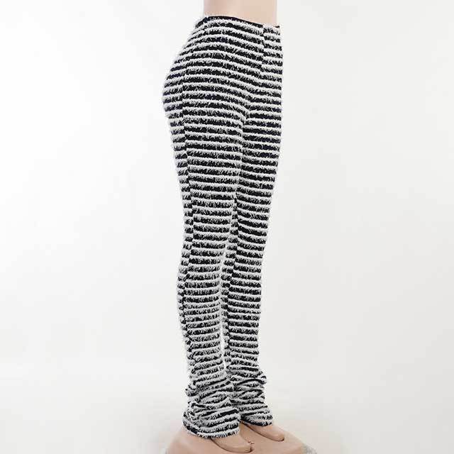 Knit High Waist Casual Pant