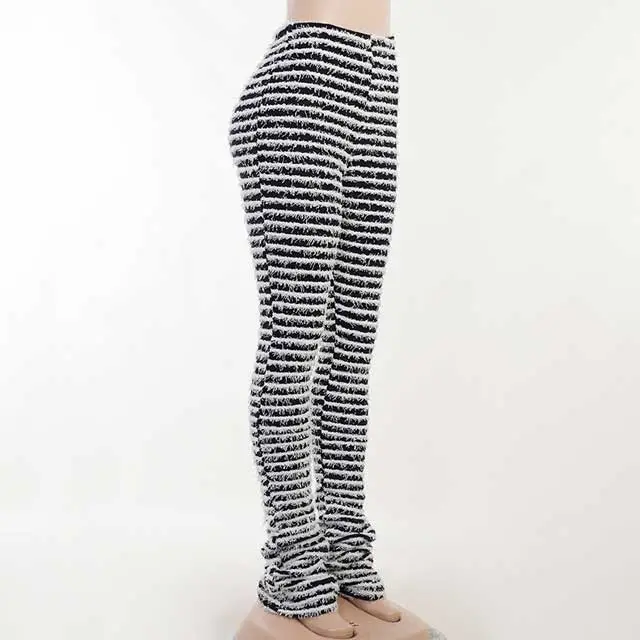 Knit High Waist Casual Pant