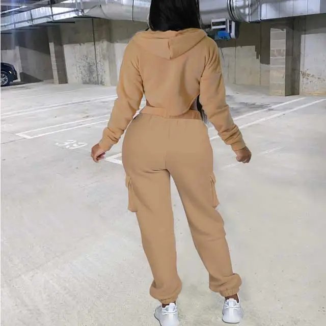 Irregular Hoodie Top Casual Tracksuit