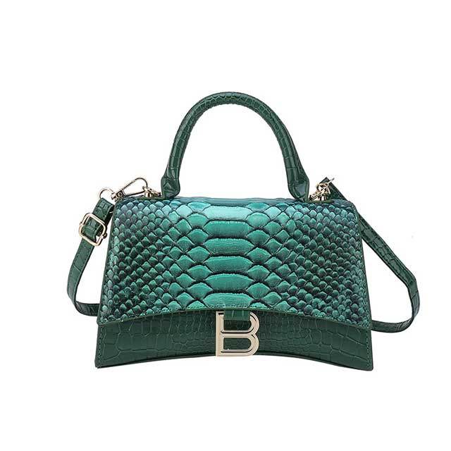 Fish Scale Leather Shoulder Bag