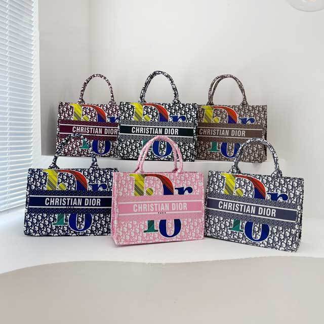 Multi-Color Letter Print Women Hand Bag