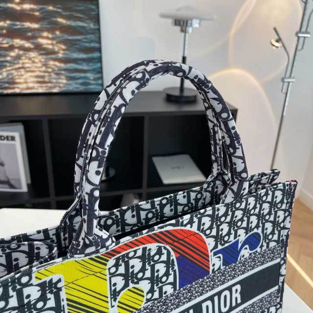 Multi-Color Letter Print Women Hand Bag