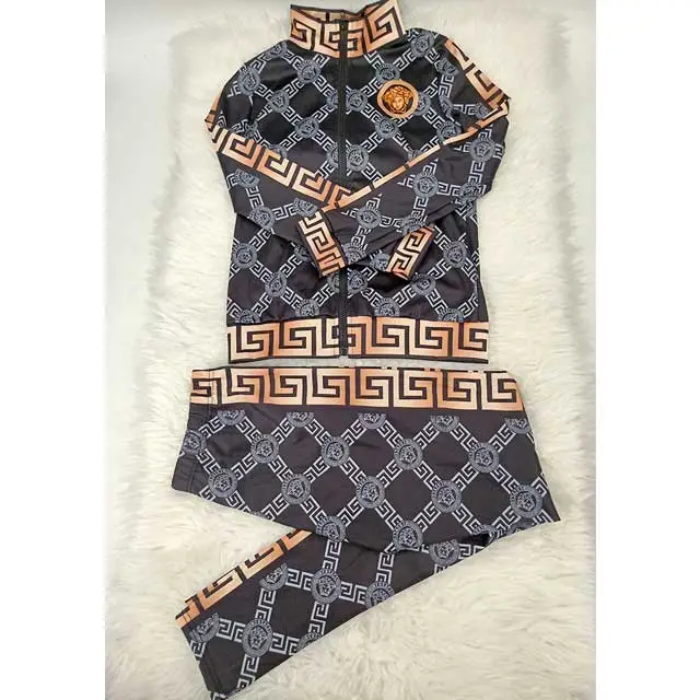 Fashion Print Casual Tracksuit Set