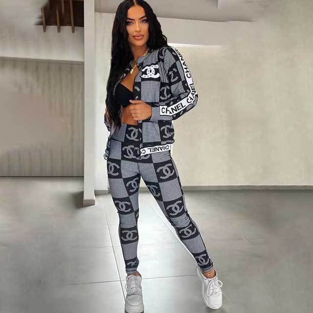 Printed Casual Jogger Set