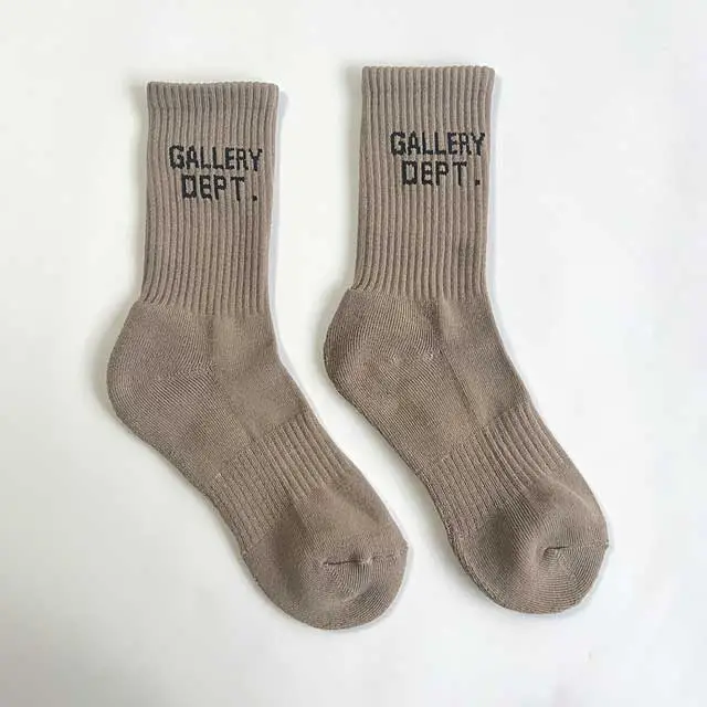 Letter Design Cotton Sports Socks For Unisex