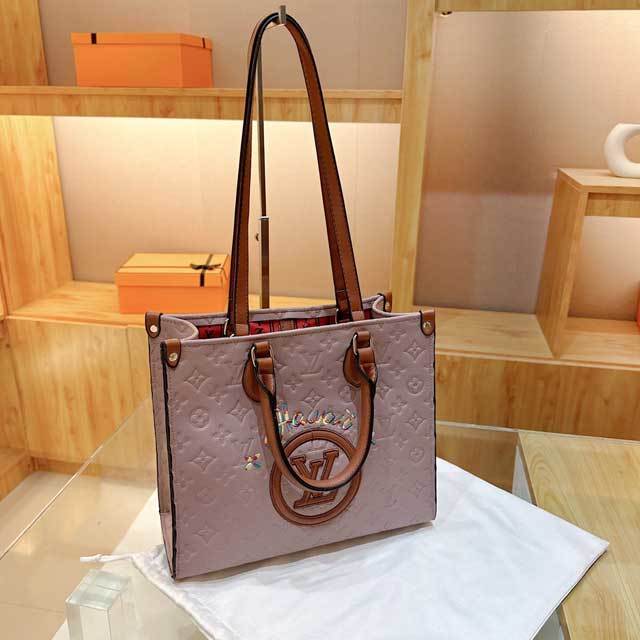 Letter Design Ladies Leather Shoulder Bag