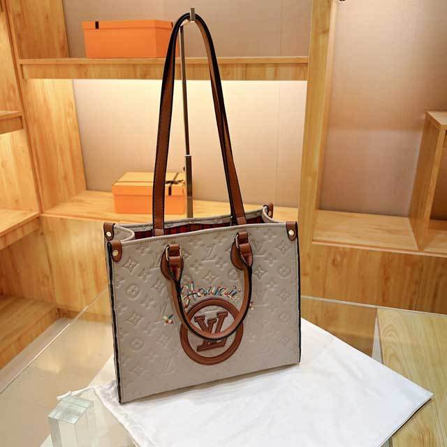 Letter Design Ladies Leather Shoulder Bag