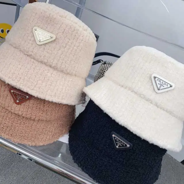 Fashion Logo Lambswool Fisherman Hat